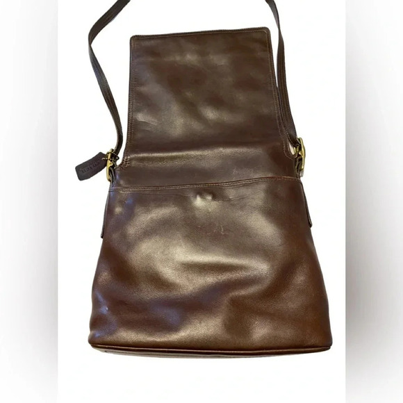 Vintage Coach Monterey Brown Leather Bag - Soft Flap 9829 - Picture 3 of 16